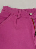 Pink Casual Relaxed Boyfriend Jeans- Outfit