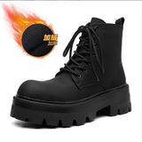 Zingj Platform Derby Martin Boots