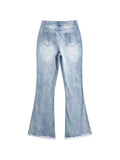 Distressed High Waist Ripped Jeans-Outfit