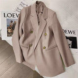 Zingj Spring And Autumn Outfit Fried Street Loose Leisure Versatile Autumn Suit Jacket Female Korean Black Suit