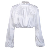 Collar Loose Slimming Solid Color