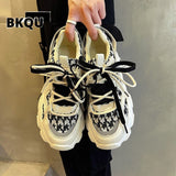 Women's Sneakers 2022 Thick-soled old Shoes High-quality Running Shoes Cross Strap Designer Brand Fashion Tennis Shoes