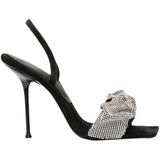 New Toe Square Drill Fine Heel Drag Women Outside Summer Wearing Sexy Cold Slippers High Heels