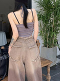 American Style Gradient Slimming Boyfriend JeansOutfit