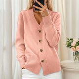 Maillard Autumn Winter Stripes Thin Leisure Loose Set Knitted Lazy Wind