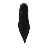 New Heel Satin Head Leather Tip Flat Shoes Korean Version Of Silk Satin Muller Single Shoes Women