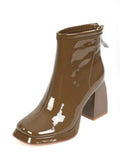 NEW brand women autumn winter warm boots sexy high heels platform black brown zipper shoes woman ankle boots big size
