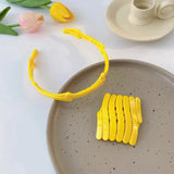 New Women Girls Portable Stretch Fold Hairbands Sweet Headband Convenience Hair Hold Hoop Decorate Fashion Hair