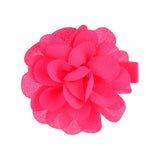 Pcs/lot Chiffon Petals Flower Hair Clips For Baby Girls Solid Hairpins Headdress Barrettes Floral Headwear Hair