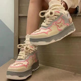 Aesthetic Butterfly Bat Patchwork SneakersOutfit