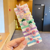 Children Cute Cartoon Fruit Elastic Hair Bands Girls Baby Lovely Rubber Bands Ponytail Holder Kids Hair