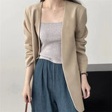 New Small Suit Jacket Spring And Autumn Early Autumn Suit With Fashion Simple Early Spring Leisure Top