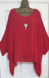 Fresh And Sweet Long Sleeve Top Loose-fitting Batwing