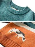 Farm Land Jacquard Knit Sweater- Outfit