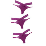 Set Women Sexy Lace Panties Transparent Low-waist Underpant Hollow Out Thong Female Seamless G-string Underwear