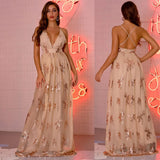 club Party Sequin maxi Dress women summer dress elegant bodycon vintage woman Long dresses clothes vestidos