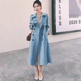 Woman 2025 Korean Version Of The New Spring And Autumn British Wind In The Long-Term Popular Red Coat