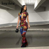 Women Short Sleeve Printed T Shirt Tops Long Pants Two Piece Sets Suits Outfits 2022 Summer Clothes Wholesale