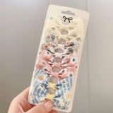 Grosgrain Ribbon Unicorn Printed Bowknot Hair Clips For Cute Girls Handmade Barrettes Hairpins Kids Hair