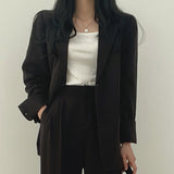 Zingj Suit Jacket Female 2024 New Spring And Fall Korean Version Chic Small Suit Jacket Design Sense