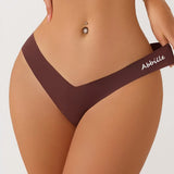 M-XL Seamless Ice Silk Women Panties Sexy Pantys Solid Colors Breathable Pantys Underwear For Girls Lingerie Hollow