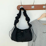 Ribbon Shirring String Shoulder BagOutfit