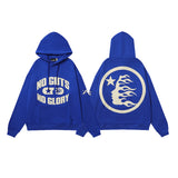 High Street Ins Minority Retro Print Letters Loose Hooded Sweaters For Men And Women In Autumn And