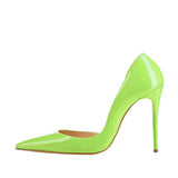 Patent Leather High Heels Pointed toe Pumps Shoes Party Shoes Women Stiletto High heel Pump 12 cm QP035