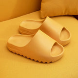 Fashion Flat Thicken EVA Non-Slip Bathroom Flip Flops Platform Slippers Yeezis Slides Shoes for Women 2022 Beach Men