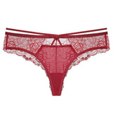New Women Lingerie G String Lace Underwear Femal Sexy T-back Thong Sheer Panties Hollow Out Hot Sale Transparent