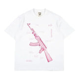 Street Skull Money Printing Oversized Pattern T-Shirt Gothic Cotton T-Shirt Y2k Blouse Short Sleeves For Harajuku