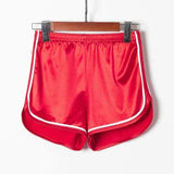 Zingj Summer Women's New Fashion Versatile Smooth Elastic High-Waist Sports Shorts Women's Direct Sales-Outfit
