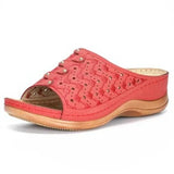 Women Summer Slippers, Retro Roman Casual Shoes, Women Open Toe Chunky Sole Sandals, Women Sliding Beach