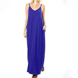 Long Dress 2021 Summer Women Strap Beach Dress Casual Irregular Oversized Loose Floor Dress Beach Travel