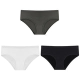3PCS/Set Women's Panties Cotton Underwear Solid Color Briefs Girls Low-Rise Soft Panty Women Underpants Female