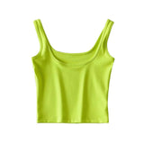 Zingj Trendy Women's Vest With Sexy Solid Color Wears A New Summer Sleeveless Blouse With High Waist And Navel