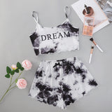 Printed Girls' Short-Sleeved Shorts Sexy Pajamas Girls' Cartoon Leisure PJ Leisure Home