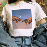 t shirt vaporwave Michelangelo women fashion new harajuku tshirt Casual korean style Graphic hip hop t-shirt
