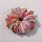 100Pcs/lot Hair Bands Girls Candy Color Elastic Rubber Band Hair Bands Child Baby Headband Scrunchie Kids Hair