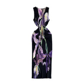 Zingj Gentle And Comfortable Temperament Slim And Casual Thin Print Dress Female 2024 Summer New