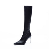 Long Barrel Pure Sharp-Pointed Fashion Boots 2025 Net Red New Fine And Fairy Windy Long