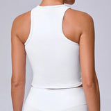 Zingj Moned Smock Speed Dry Vest Female Naked Tight Yoga Dress Running Fitness Top BT095- Outfit