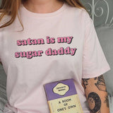 Shirt Daddy T Shirt Women Satan Is My Sugar Daddy Shirt Harajuku Kawaii Ullzang 90s Tshirt Fashion Top Tees