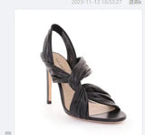 Size Fashion Two-Color Spliced Cross-Set Shoes Fine High-Heeled Sandals Chengdu Fashion Women's