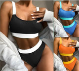 Zingj New Bikini Women's Solid Color Bikini Women