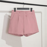 Zingj Shorts Female Summer Dress 2024 New Korean Version Of High Waist A-Word Wide Leg Pants Loose Show Thin Wear Casual