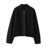 2025 New Women's Fashion Casual Card Buckle Soft Pilot Jacket