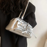 The Galactic Satchel Bow Leather Shoulder BagOutfit