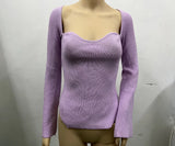 Zingj New Autumn And Winter Elastic Open Shoulder Base Knit-Outfit
