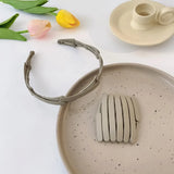 New Women Girls Portable Stretch Fold Hairbands Sweet Headband Convenience Hair Hold Hoop Decorate Fashion Hair